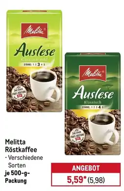 METRO Melitta Röstkaffee Angebot