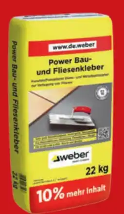 toom Baumarkt Saint-Gobain Weber Power Bau- und Fliesenkleber Angebot