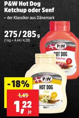 Thomas Philipps P&w hot dog ketchup oder senf Angebot