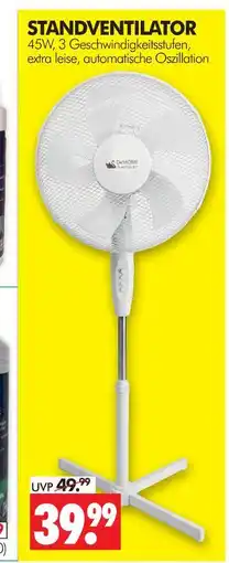Wreesmann De'home standventilator Angebot
