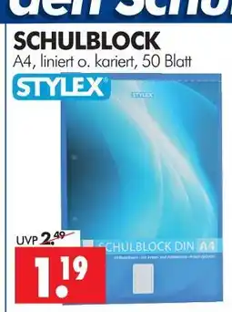 Wreesmann Stylex schulblock liniert Angebot