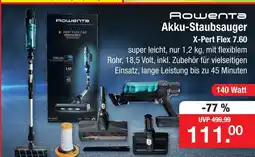 Zimmermann Rowenta akku-staubsauger -pert flex 7.60 Angebot