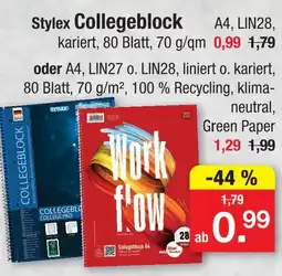 Zimmermann Stylex stylex collegeblock a4, lin28 Angebot