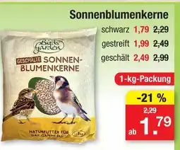 Zimmermann Bird's garden sonnenblumenkerne schwarz Angebot