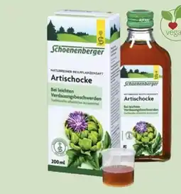 Vitalia Schoenenberger naturreiner heilpflanzensaft artischocke Angebot