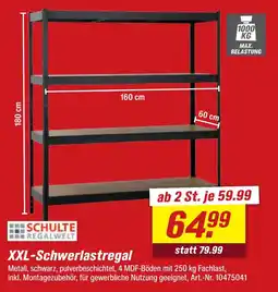 toom Baumarkt Schulte regalwelt xxl-schwerlastregal Angebot