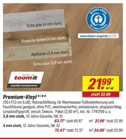 toom Baumarkt Toom premium-vinyl 3,8 mm Angebot