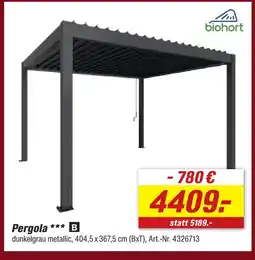 toom Baumarkt Biohort pergola Angebot
