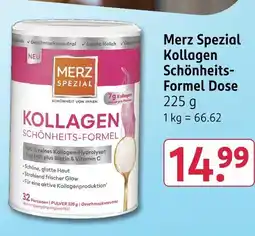 Rossmann Merz spezial kollagen schönheits-formel dose Angebot
