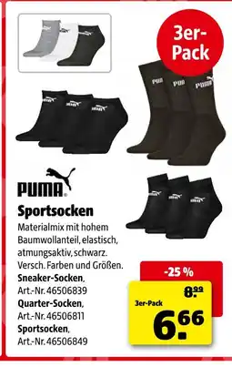 Hagebau Puma sneaker-socken, quarter-socken oder sportsocken Angebot