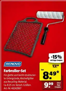Hagebau Renovo farbroller-set Angebot