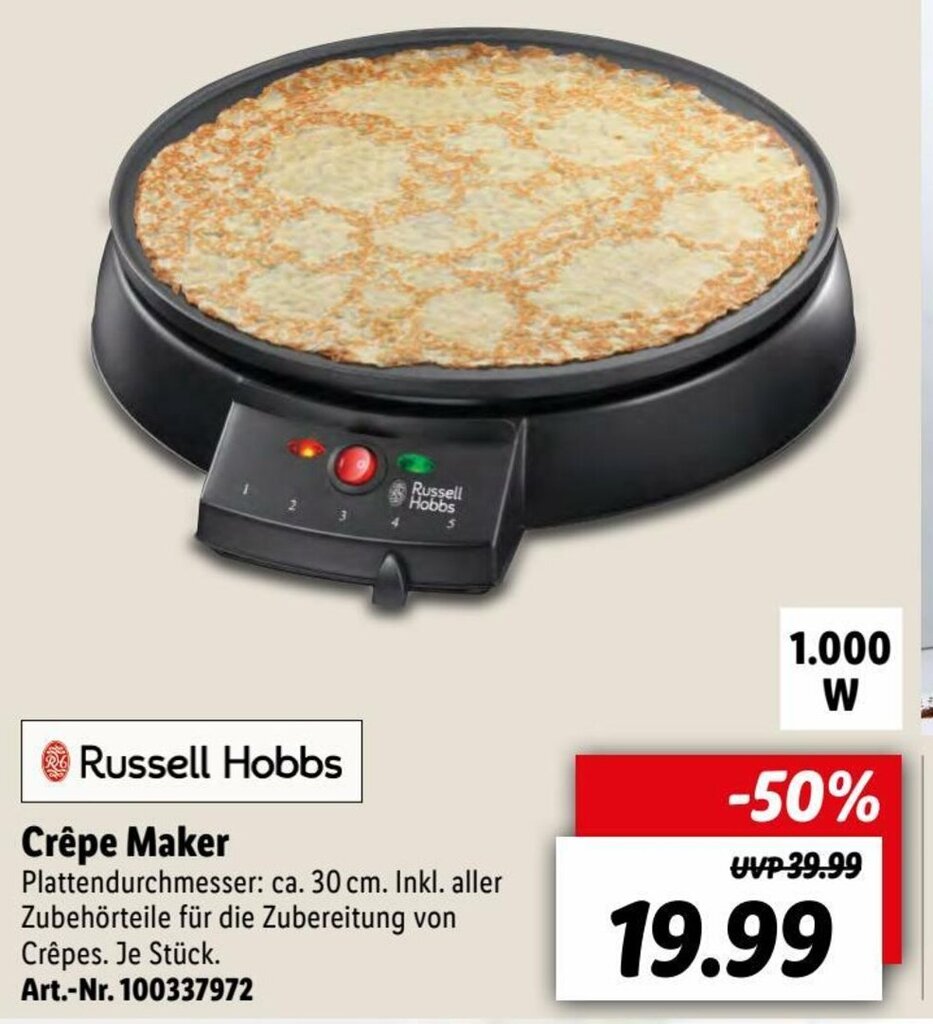 Russell Hobbs Crêpe Maker Angebot bei Lidl