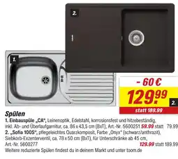 toom Baumarkt Einbauspüle ca Angebot
