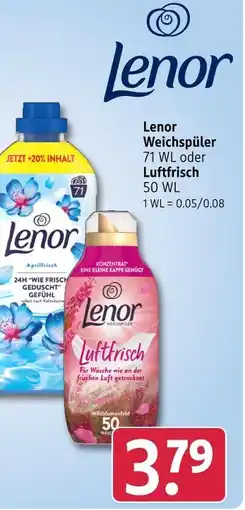 Rossmann Lenor weichspüler Angebot