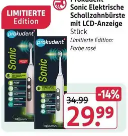 Rossmann Prokudent sonic elektrische schallzahnbürste mit lcd-anzeige Angebot