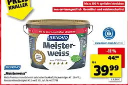Hagebau Renovo meisterweiss Angebot