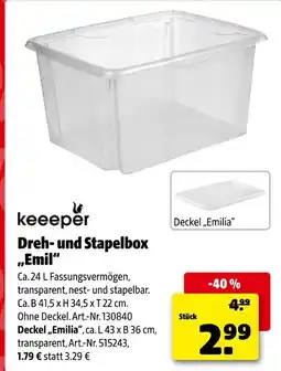 Hagebau Keeeper dreh- und stapelbox „emil“ Angebot