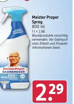 Rossmann Meister proper spray Angebot