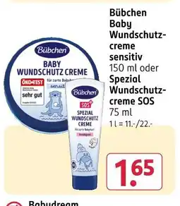 Rossmann Bübchen baby wundschutzcreme sensitiv Angebot