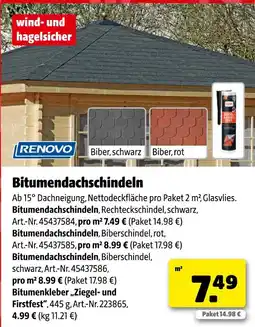 Hagebau Renovo bitumendachschindeln Angebot