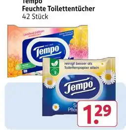 Rossmann Tempo feuchte toilettentücher Angebot