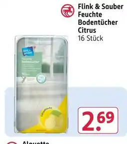 Rossmann Flink & sauber feuchte bodentücher Angebot