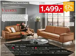 XXXLutz Valdera leder-sofa 2,5-sitzig Angebot