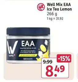 Rossmann Well mix eaa ice tea lemon Angebot