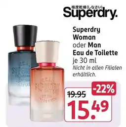 Rossmann Superdry woman eau de toilette Angebot