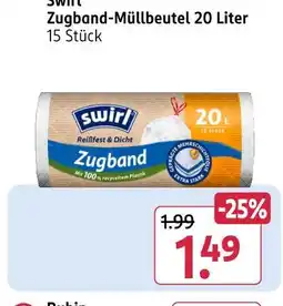 Rossmann Swirl zugband-müllbeutel 20 liter Angebot