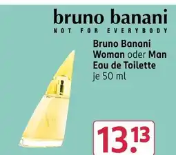 Rossmann Bruno banani woman oder man eau de toilette Angebot