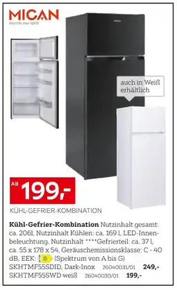 XXXLutz Mican kühl-gefrier-kombination skhtmf55sdid Angebot