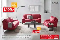 XXXLutz Novel leder-sofa 2-sitzig Angebot