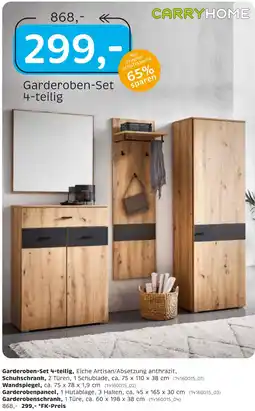 XXXLutz Carryhome garderoben-set 4-teilig Angebot