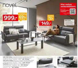 XXXLutz Novel leder-sofa 2-sitzig Angebot