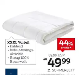 XXXLutz Billerbeck sommerbett „natur plus fresh“ ca. 135 x 200 cm Angebot