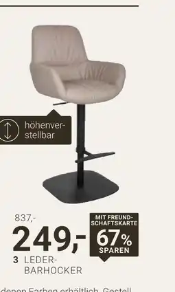 XXXLutz Leder-barhocker Angebot
