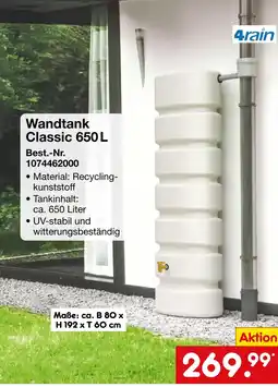Netto Marken-Discount 4rain wandtank classic Angebot