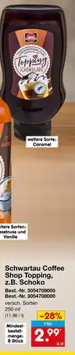 Netto Marken-Discount Schwartau coffee shop topping Angebot