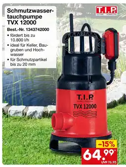 Netto Marken-Discount T.i.p schmutzwassertauchpumpe tvx 12000 Angebot