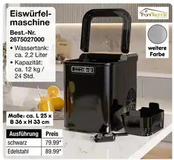Netto Marken-Discount Tronitechnik eiswürfelmaschine schwarz Angebot