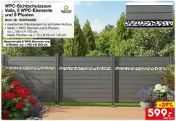 Netto Marken-Discount Prestige home living outdoor wpc-sichtschutzzaun valla Angebot