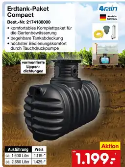 Netto Marken-Discount 4rain erdtank-paket compact Angebot