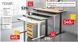 XXXLutz Novel schreibtisch 120 x 80 x 72 - 118 cm Angebot