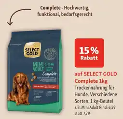 Fressnapf SELECT GOLD Complete Trockennahrung für Hunde. Angebot
