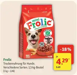 Fressnapf Frolic mini Trockennahrung für Hunde. Angebot