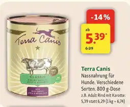 Fressnapf Terra Canis Nassnahrung für Hunde. Angebot