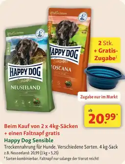 Fressnapf Happy Dog Sensible Trockennahrung für Hunde. Angebot