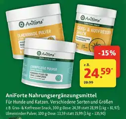Fressnapf AniForte Nahrungsergänzungsmittel Für Hunde und Katzen. Angebot