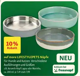 Fressnapf more LIFESTYLEPETS Näpfe Für Hunde und Katzen. Angebot